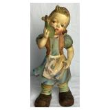 Vintage 12.5' Girl With Book Porcelain Figurine Vintage 12.5' Girl With Book Porcelain Figurine