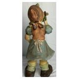 Vintage 12.5' Girl With Book Porcelain Figurine Vintage 12.5' Girl With Book Porcelain Figurine