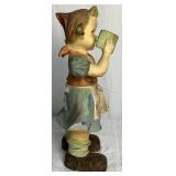 Vintage 12.5' Girl With Book Porcelain Figurine Vintage 12.5' Girl With Book Porcelain Figurine
