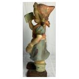 Vintage 12.5' Girl With Book Porcelain Figurine Vintage 12.5' Girl With Book Porcelain Figurine