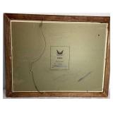 Vintage Framed Mosaic Seed Art/Crop Art Rooster Vintage Framed Mosaic Seed Art/Crop Art Rooster