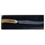 Vintage Stag Horn Handle Carving Set Crafted in Sheffield England by Gimbels Vintage Stag Horn Handle Carving Set Crafted in Sheffield England by Gimbels