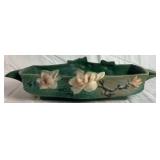 Roseville Pottery Green Magnolia Line Centerpiece Console Bowl Roseville Pottery Green Magnolia Line Centerpiece Console Bowl
