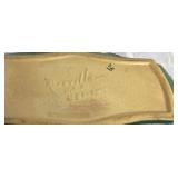 Roseville Pottery Green Magnolia Line Centerpiece Console Bowl Roseville Pottery Green Magnolia Line Centerpiece Console Bowl