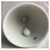 Lladro 'Girl With Mother's Shoe' Porcelain Figurine #1084 and 2001 Porcelain Christmas Bell Ornament Lladro 'Girl With Mother's Shoe' Porcelain Figurine #1084 and 2001 Porcelain Christmas Bell Ornament