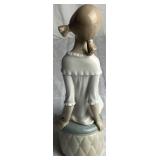 Lladro 'Girl With Mother's Shoe' Porcelain Figurine #1084 and 2001 Porcelain Christmas Bell Ornament Lladro 'Girl With Mother's Shoe' Porcelain Figurine #1084 and 2001 Porcelain Christmas Bell Ornament