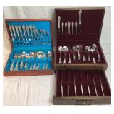 Oneida Community 'Silver Artistry' and 'Southern Garden' Silverplate Flatware Sets in Wooden Cases Oneida Community 'Silver Artistry' and 'Southern Garden' Silverplate Flatware Sets in Wooden Cases