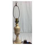 Pair of Vintage Italian Hand Carved Alabaster Table Lamps Pair of Vintage Italian Hand Carved Alabaster Table Lamps