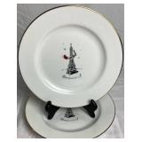 Set of 8 Merry Masterpieces Porcelain Plates 1999 Dayton Hudson Set of 8 Merry Masterpieces Porcelain Plates 1999 Dayton Hudson