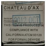 Chateau d'Ax Electric Power Reclining Leather Loveseat Chateau d'Ax Electric Power Reclining Leather Loveseat