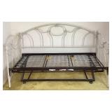 Vintage White Metal Daybed with Trundle Vintage White Metal Daybed with Trundle