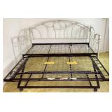 Vintage White Metal Daybed with Trundle Vintage White Metal Daybed with Trundle