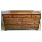 Durham Furniture 9 Drawer Triple Dresser with Mirror Durham Furniture 9 Drawer Triple Dresser with Mirror