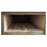 Drexel Curved Front 12 Drawer Champagne Triple Dresser with Mirror plus Matching Full Size Bed with Headboard & Footboard Drexel Curved Front 12 Drawer Champagne Triple Dresser with Mirror plus Matching Full Size Bed with Headboard & Footboard