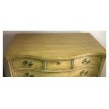 Drexel Mid Century Curved Front 5 Drawer Tallboy Dresser Drexel Mid Century Curved Front 5 Drawer Tallboy Dresser