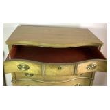 Drexel Mid Century Curved Front 5 Drawer Tallboy Dresser Drexel Mid Century Curved Front 5 Drawer Tallboy Dresser