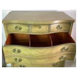 Drexel Mid Century Curved Front 5 Drawer Tallboy Dresser Drexel Mid Century Curved Front 5 Drawer Tallboy Dresser