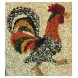 Vintage Framed Mosaic Seed Art/Crop Art Rooster Vintage Framed Mosaic Seed Art/Crop Art Rooster