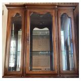 Vintage Thomasville French Provincial Two Piece Lighted Hutch Vintage Thomasville French Provincial Two Piece Lighted Hutch