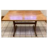 Shaker Style Trestle Table with 4 Bent & Bros Chairs from Gabberts Shaker Style Trestle Table with 4 Bent & Bros Chairs from Gabberts