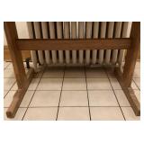 Shaker Style Trestle Table with 4 Bent & Bros Chairs from Gabberts Shaker Style Trestle Table with 4 Bent & Bros Chairs from Gabberts