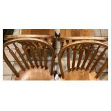 Shaker Style Trestle Table with 4 Bent & Bros Chairs from Gabberts Shaker Style Trestle Table with 4 Bent & Bros Chairs from Gabberts