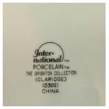 International Silver Company Porcelain Brighton Collection Claridge 8302 China Set International Silver Company Porcelain Brighton Collection Claridge 8302 China Set