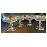 Gold Trimmed Stemware Collection - Tiffin, Murano and Libbey Gold Trimmed Stemware Collection - Tiffin, Murano and Libbey