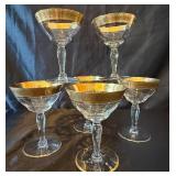 Gold Trimmed Stemware Collection - Tiffin, Murano and Libbey Gold Trimmed Stemware Collection - Tiffin, Murano and Libbey