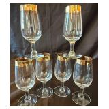 Gold Trimmed Stemware Collection - Tiffin, Murano and Libbey Gold Trimmed Stemware Collection - Tiffin, Murano and Libbey