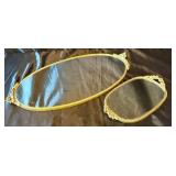 Vintage Vanity Trays with Array of Perfume Bottles Vintage Vanity Trays with Array of Perfume Bottles