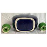 Fiesta Dinnerware Set -6 Dinner Plates, 8 Salad Plates, 7 Saucers, 4 Bowls, 1 Pitcher, 9 Cups, Salt & Pepper Set and 3 Mugs Fiesta Dinnerware Set -6 Dinner Plates, 8 Salad Plates, 7 Saucers, 4 Bowls, 1 Pitcher, 9 Cups, Salt & Pepper Set and 3 Mugs