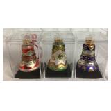 Collection of Hand Crafted Glass Bell Ornaments Collection of Hand Crafted Glass Bell Ornaments