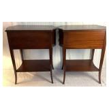 Pair of Vintage Imperial Mahogany End Tables Pair of Vintage Imperial Mahogany End Tables