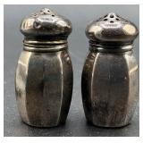 Weighted Sterling Silver Candleholders and 8 Salt and Pepper Shakers Weighted Sterling Silver Candleholders and 8 Salt and Pepper Shakers