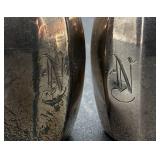 Weighted Sterling Silver Candleholders and 8 Salt and Pepper Shakers Weighted Sterling Silver Candleholders and 8 Salt and Pepper Shakers