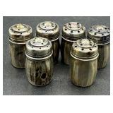 Weighted Sterling Silver Candleholders and 8 Salt and Pepper Shakers Weighted Sterling Silver Candleholders and 8 Salt and Pepper Shakers