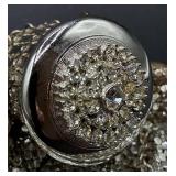 Vintage 1940's Whiting & Davis Expandable Mesh Wristlet and Neiman Marcus 95th Anniversary Crystal Perfume Bottle 2002 Vintage 1940's Whiting & Davis Expandable Mesh Wristlet and Neiman Marcus 95th Anniversary Crystal Perfume Bottle 2002