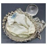 Vintage 1940's Whiting & Davis Expandable Mesh Wristlet and Neiman Marcus 95th Anniversary Crystal Perfume Bottle 2002 Vintage 1940's Whiting & Davis Expandable Mesh Wristlet and Neiman Marcus 95th Anniversary Crystal Perfume Bottle 2002