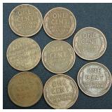 Collection of 124 Lincoln Wheat Cents Pennies Collection of 124 Lincoln Wheat Cents Pennies