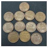 Collection of 124 Lincoln Wheat Cents Pennies Collection of 124 Lincoln Wheat Cents Pennies