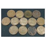 Collection of 124 Lincoln Wheat Cents Pennies Collection of 124 Lincoln Wheat Cents Pennies