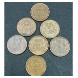 Collection of 124 Lincoln Wheat Cents Pennies Collection of 124 Lincoln Wheat Cents Pennies