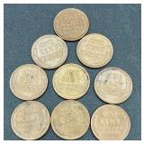 Collection of 124 Lincoln Wheat Cents Pennies Collection of 124 Lincoln Wheat Cents Pennies