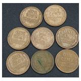 Collection of 124 Lincoln Wheat Cents Pennies Collection of 124 Lincoln Wheat Cents Pennies