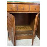 Pair of Ethan Allen Baumritter Heirloom Maple Shutter Door Storage Cabinets Pair of Ethan Allen Baumritter Heirloom Maple Shutter Door Storage Cabinets