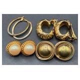 Collection of Gold Tone Earrings, Necklaces and Bracelets Collection of Gold Tone Earrings, Necklaces and Bracelets