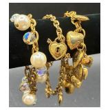Collection of Gold Tone Earrings, Necklaces and Bracelets Collection of Gold Tone Earrings, Necklaces and Bracelets
