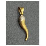 14kt Gold Necklaces, Shell Pendant and Ring plus 18kt Pendant 14kt Gold Necklaces, Shell Pendant and Ring plus 18kt Pendant