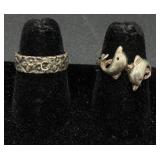 Sterling Silver .925 Rings, Charm Bracelets and 3 Charms Sterling Silver .925 Rings, Charm Bracelets and 3 Charms